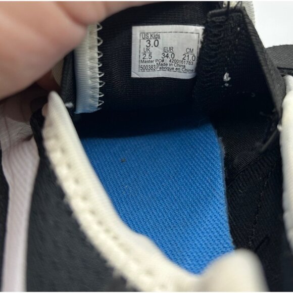 Vans Slip On Floral Strker Skate Sneakers Girls Size 3 Black White Translucent - Picture 10 of 11